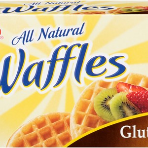 Box of Hy-Vee gluten-free toaster waffles