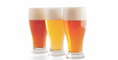 Multi-Colored Beer in Glasses