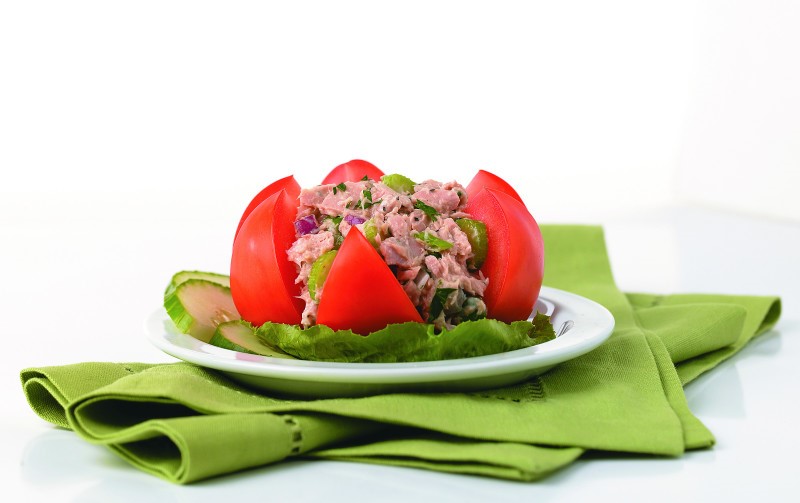 Tomato Stuffed with Tuna Salad