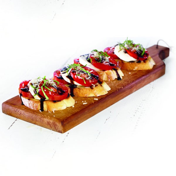 Bruschetta on Cutting Board